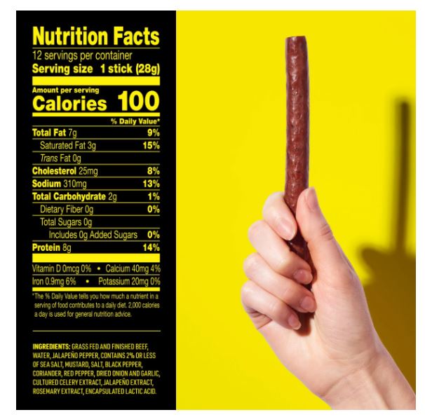 LK Jalapeño Beef Stick - 1oz. ; 12pk.