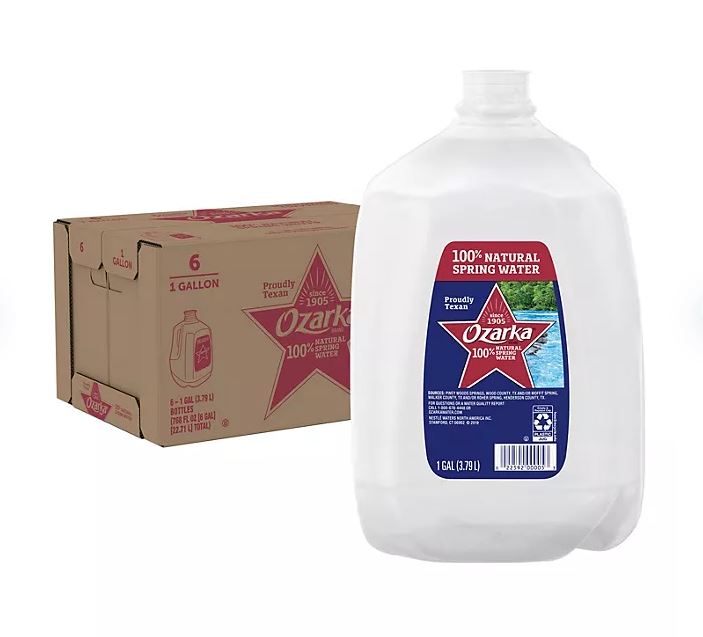 Ozarka Natural Spring Water - 1 gal. ; 6 pk.