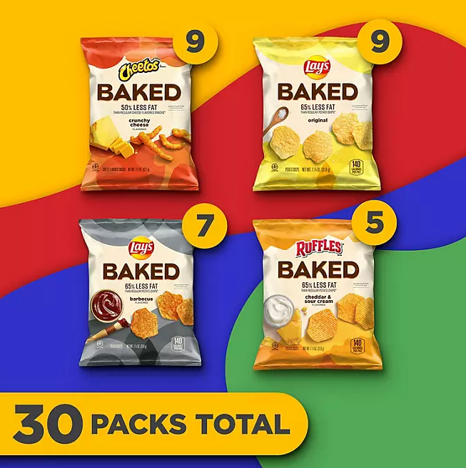 Baked Lays Variety Pack - 30pk