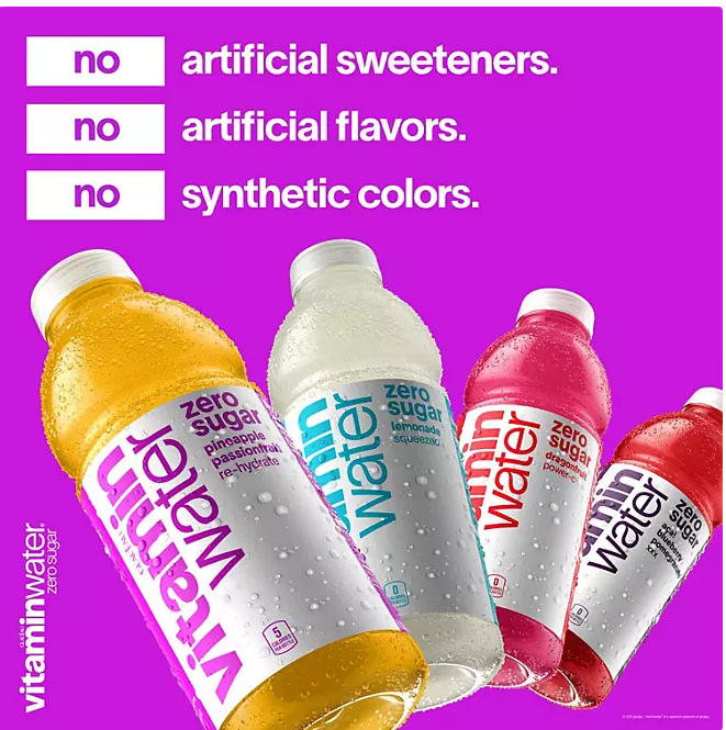 Glaceau Vitaminwater Zero Sugar Variety Pack - 16.9oz. ; 18pk.