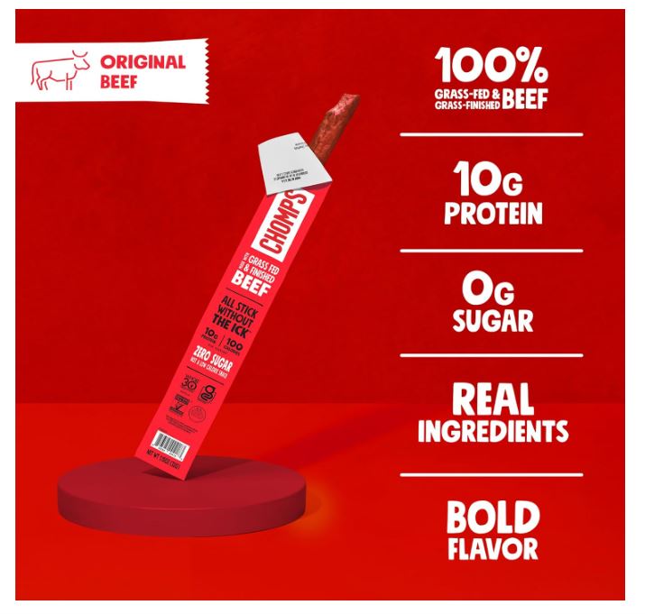 CHOMPS Original Beef Stick - 1.15oz. ; 24pk.