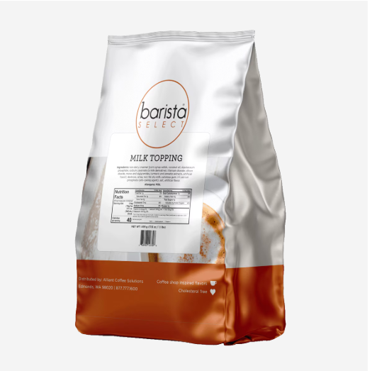 Barista Select Milk Topping - 1.1 lbs ; 20ct.