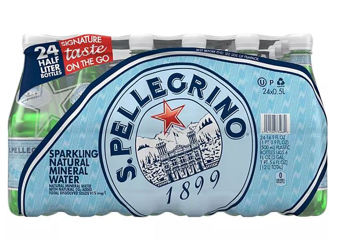S.Pellegrino Sparkling Natural Mineral Water - 16.9oz. ; 24 pk.