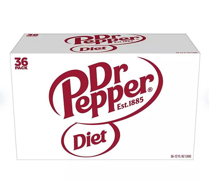 Diet Dr Pepper - 12oz. ; 36pk.