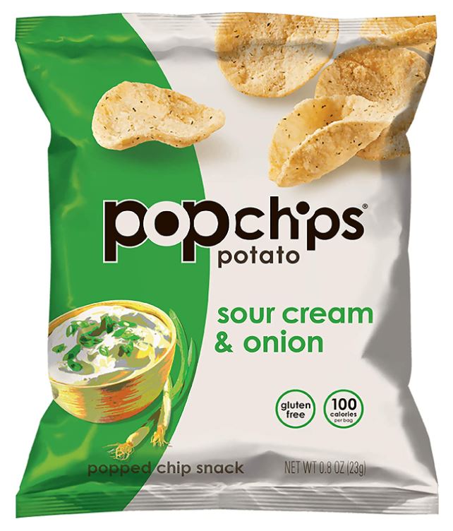 Popchips Sour Cream & Onion - 24pk ; .8oz
