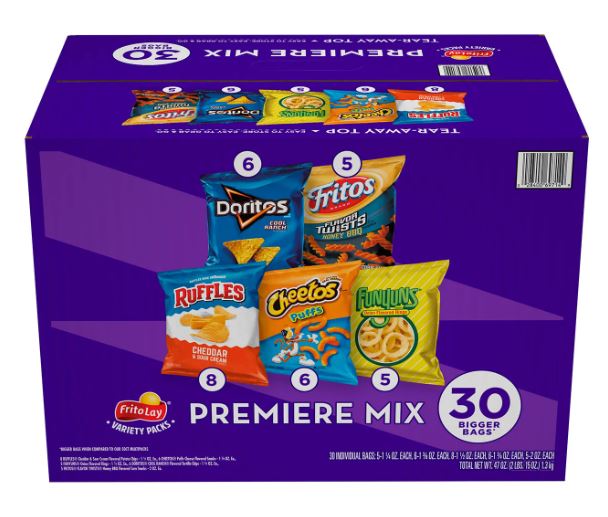 Frito-Lay Premiere Mix Variety Pack Chips - 30pk