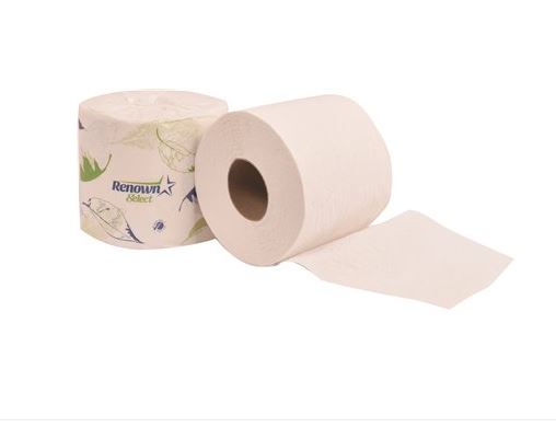 Renown Single Roll 2-Ply Toilet Paper ; 80 rolls