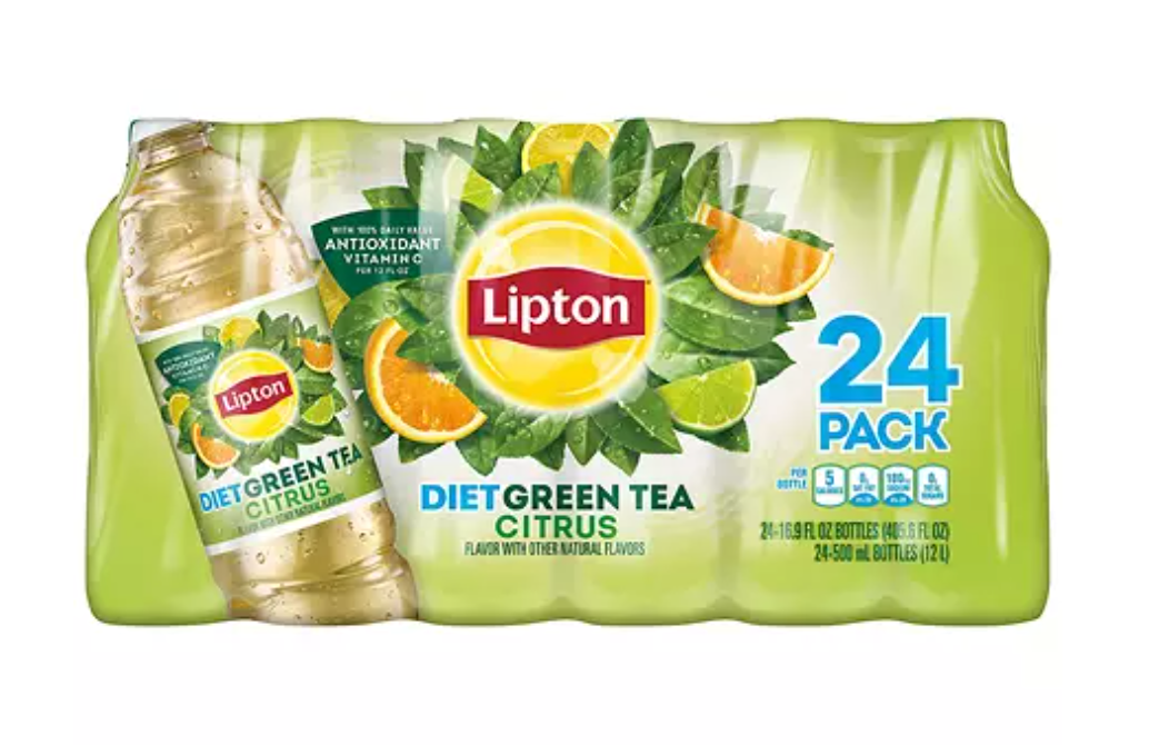 Diet Lipton Green Tea with Citrus - 24pk