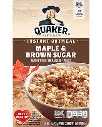 Quaker Instant Oatmeal - Maple & Brown Sugar - 24ct.