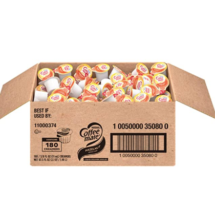 Nestle Coffee Mate - Hazelnut Liquid Creamer Cups - 180 Count
