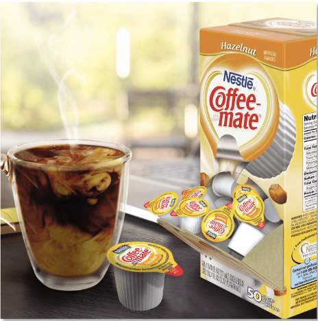 Nestle Coffee Mate - Hazelnut Liquid Creamer Cups - 50 count