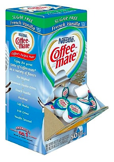 Nestle Coffee Mate - Sugar Free French Vanilla Liquid Creamer Cups- 50 Count