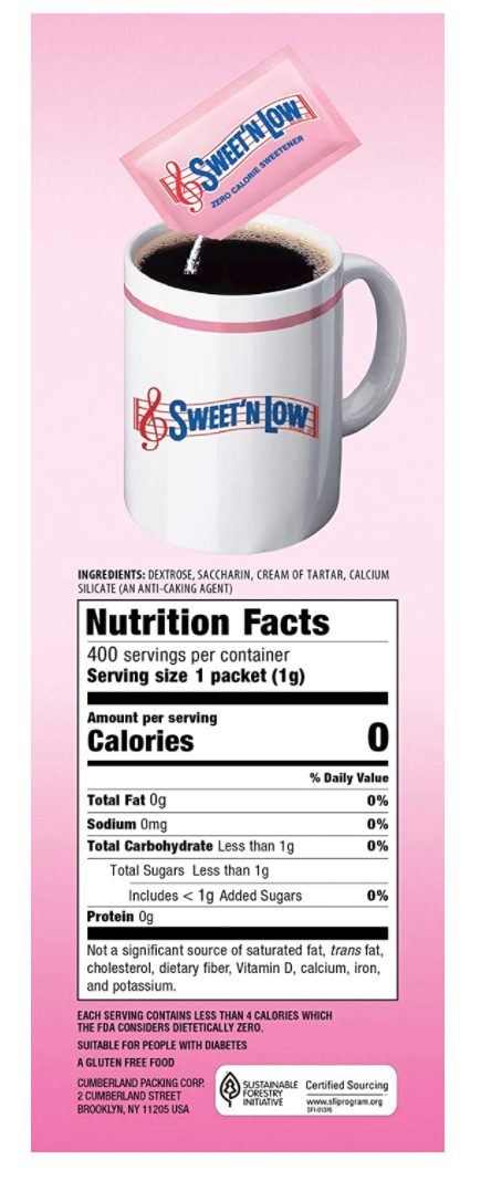 Sweet N Low Packets