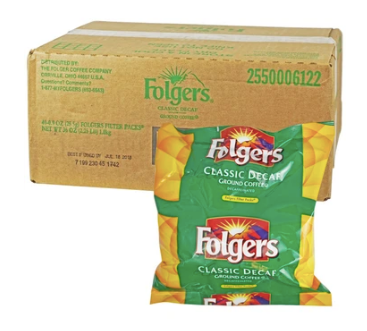 Folgers Coffee - Decaf Classic Filter Pack - 40 count