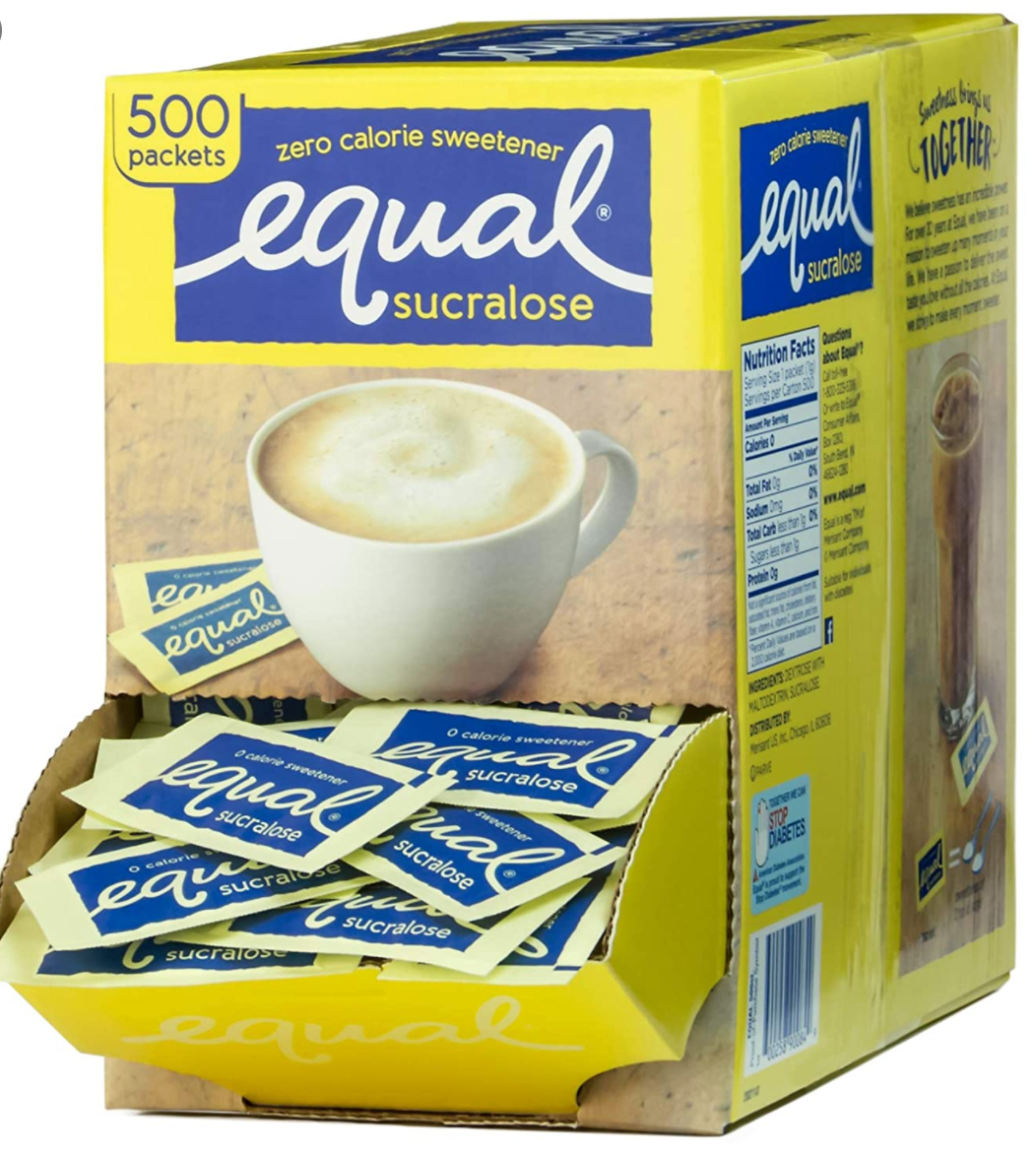 Equal Sweetener Yellow Packets