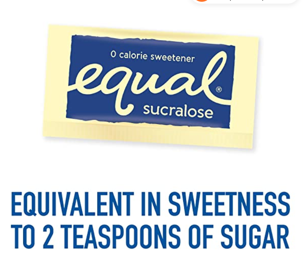 Equal Sweetener Yellow Packets