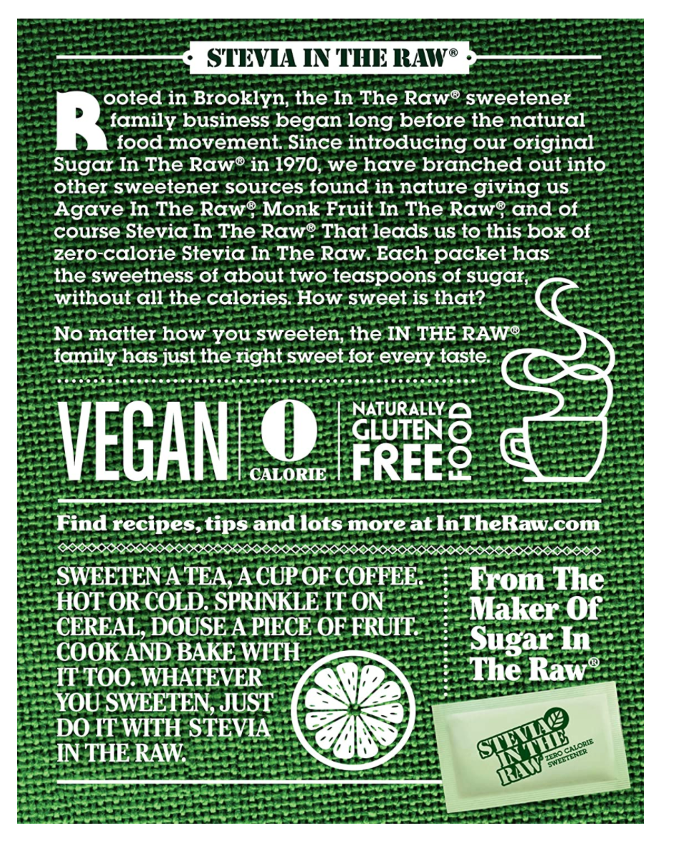 Stevia in the Raw