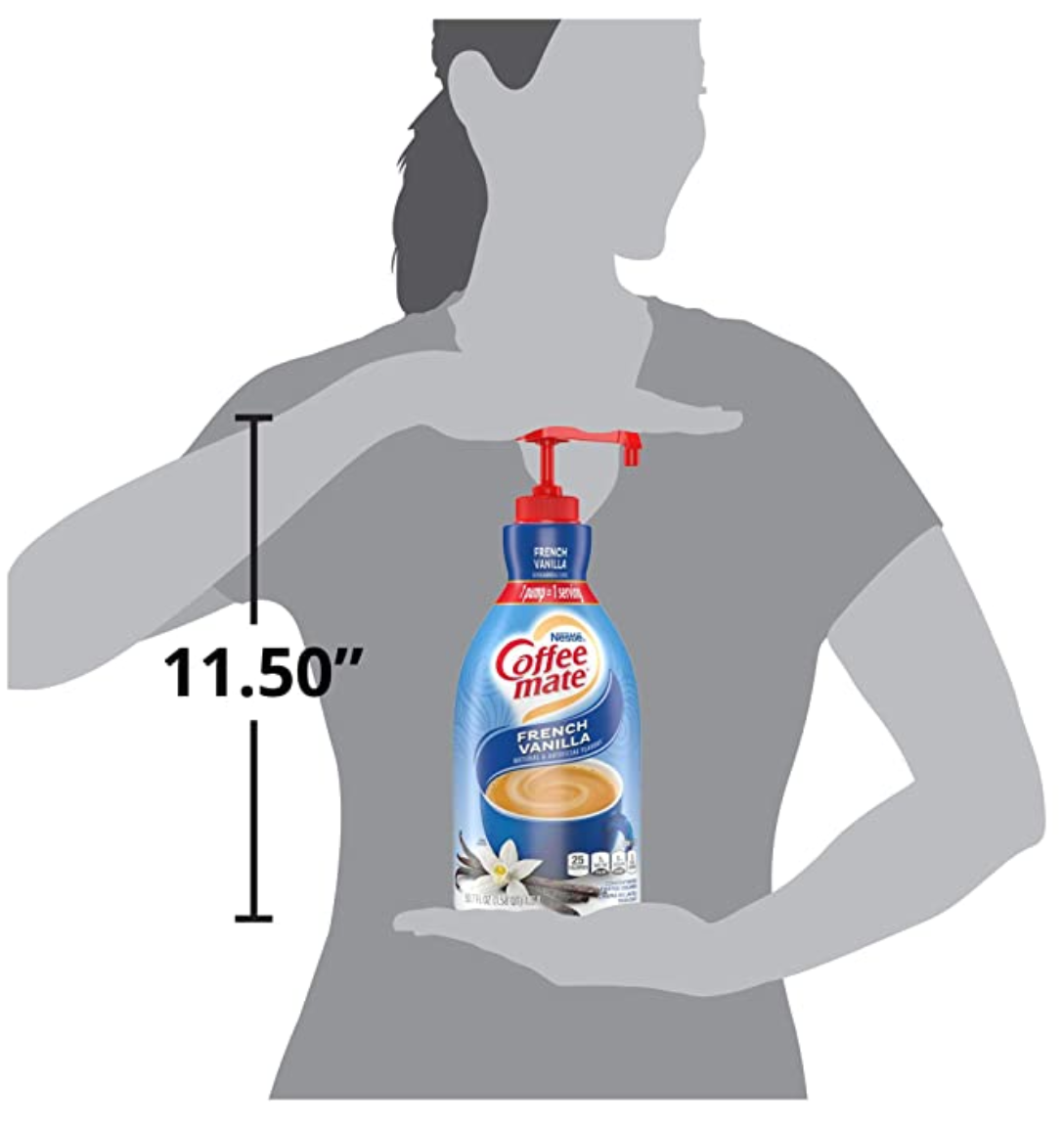 Nestle Coffee Mate - Non-Dairy French Vanilla Pump Creamer - 1.5 Liter