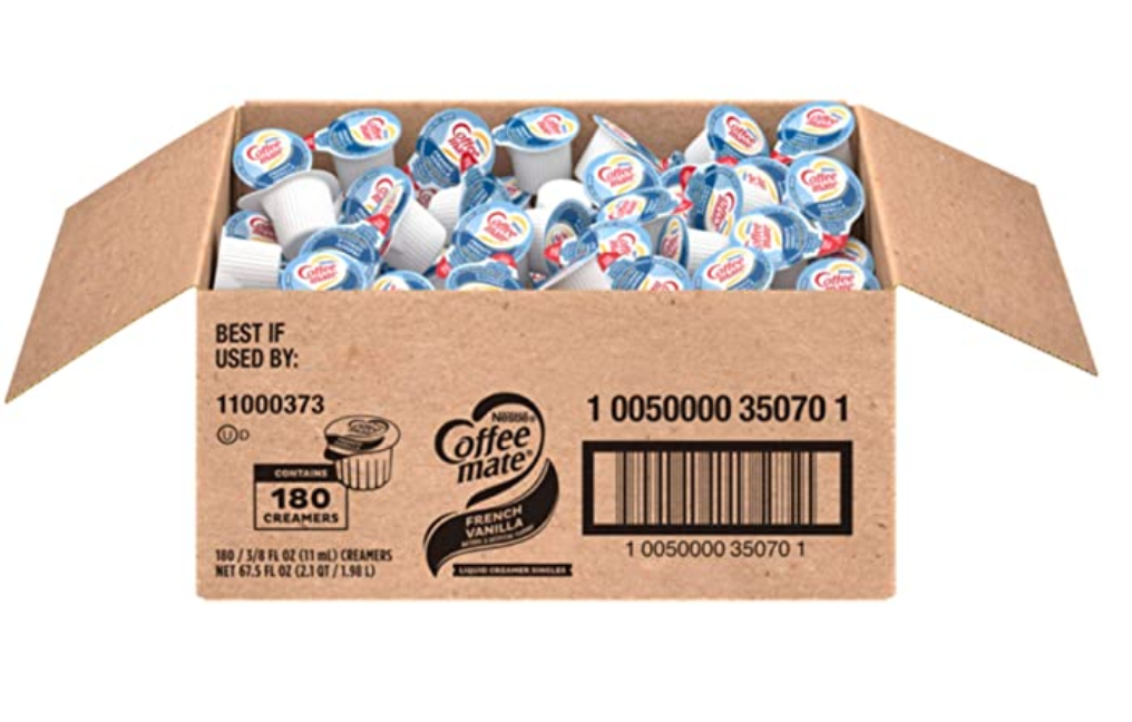Nestle Coffee Mate - French Vanilla Liquid Creamer Cups - 180 Count