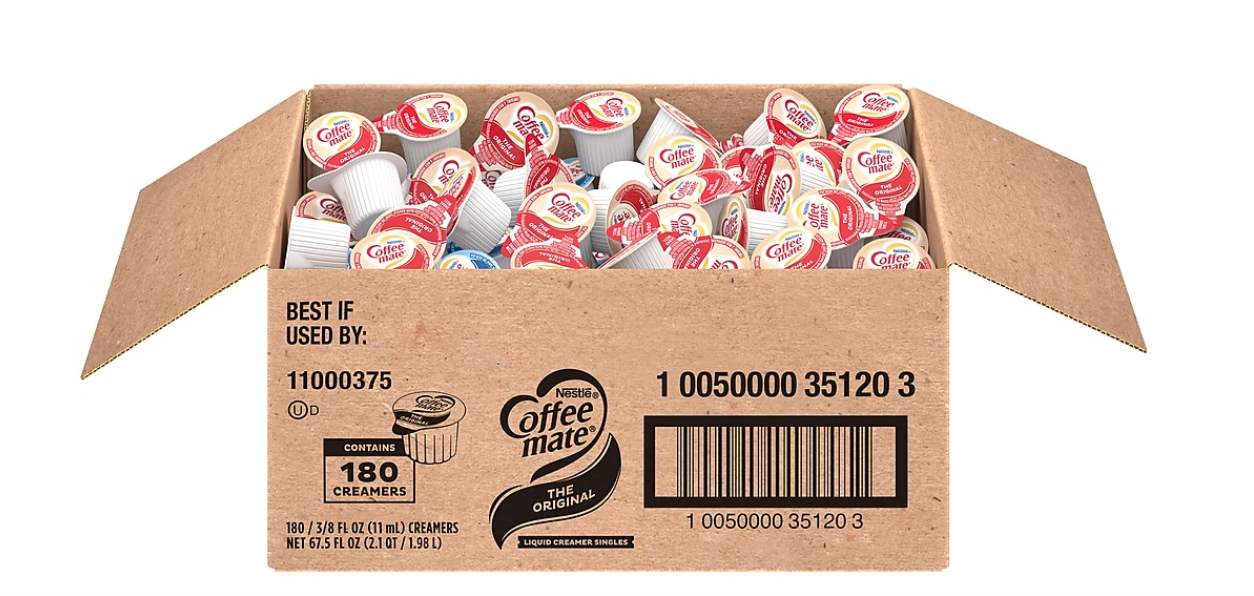 Nestle Coffee Mate - Original Liquid Creamer Cups - 180 Count