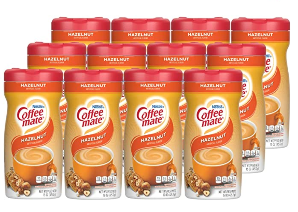 Nestle Coffee Mate - Hazelnut Powdered Creamer Canister - 15 oz