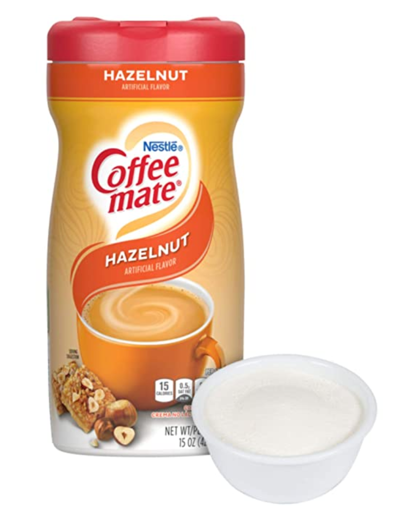 Nestle Coffee Mate - Hazelnut Powdered Creamer Canister - 15 oz