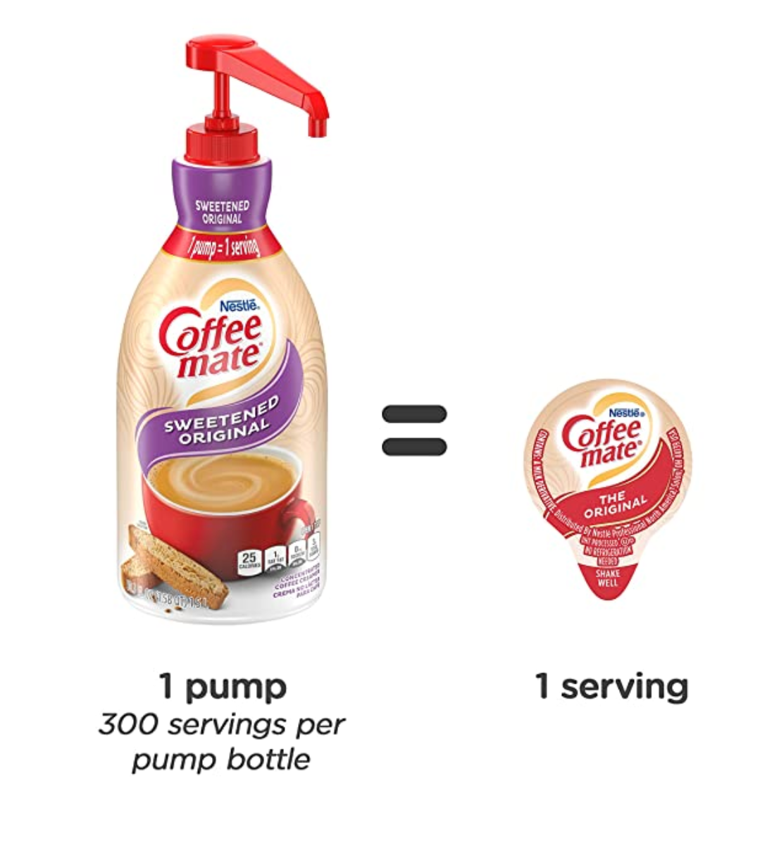 Nestle Coffee Mate - Non-Dairy Sweetened Original Pump Creamer - 1.5L