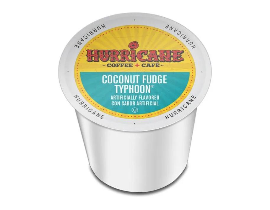 Hurricane Coffee - Coconut Fudge Typhoon - 24 Count