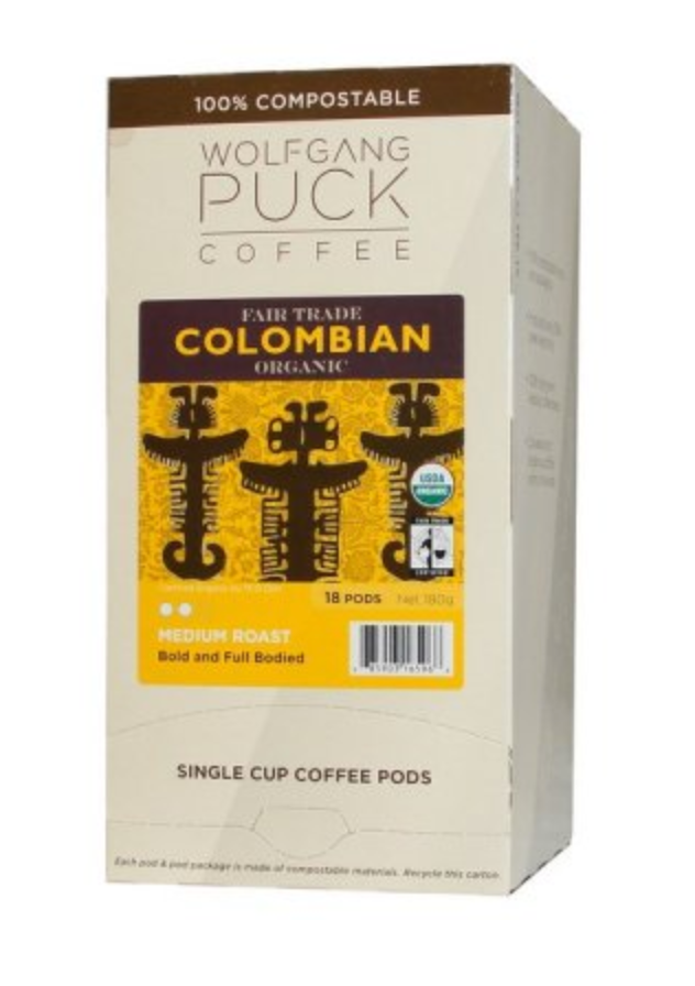 Wolfgang Puck - Soft Coffee Pods - Columbian Fair Trade Organic