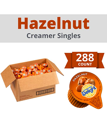 International Delight - Hazelnut Creamer Cups - 288 Count