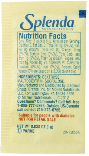 Splenda - Yellow Packet Sweeteners