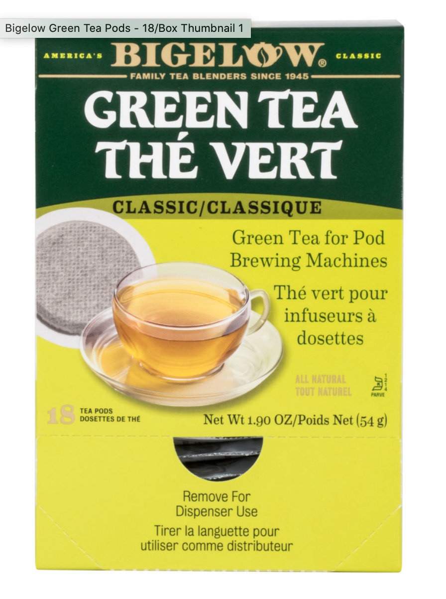 Bigelow - Green Tea Soft Pods - 18 Count