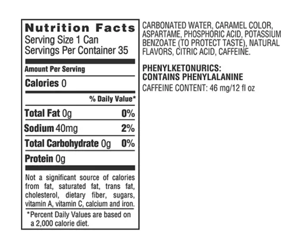 Diet Coca Cola Soda Cans - 12oz; 35pk