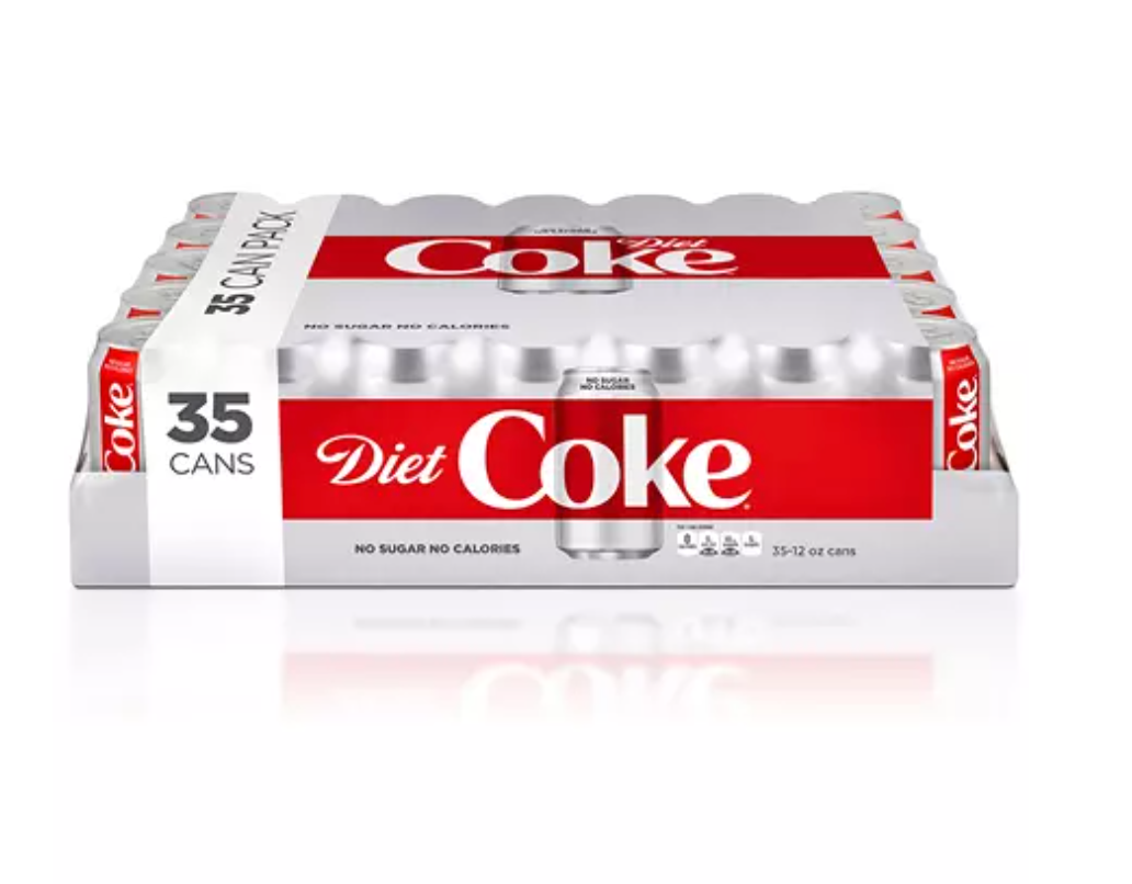 Diet Coca Cola Soda Cans - 12oz; 35pk