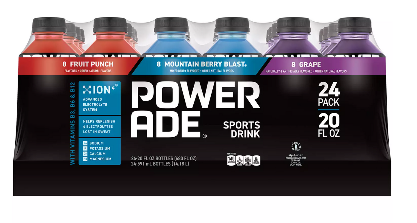 Powerade Variety Pack - 20oz; 24pk