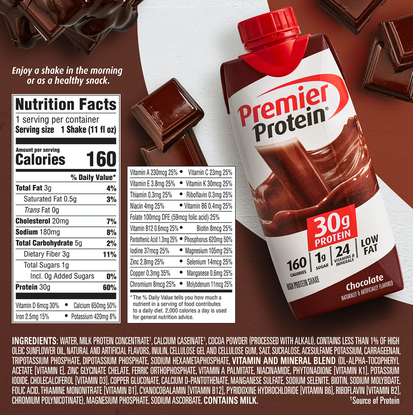 Premier Protein Shake - Chocolate - 15pk