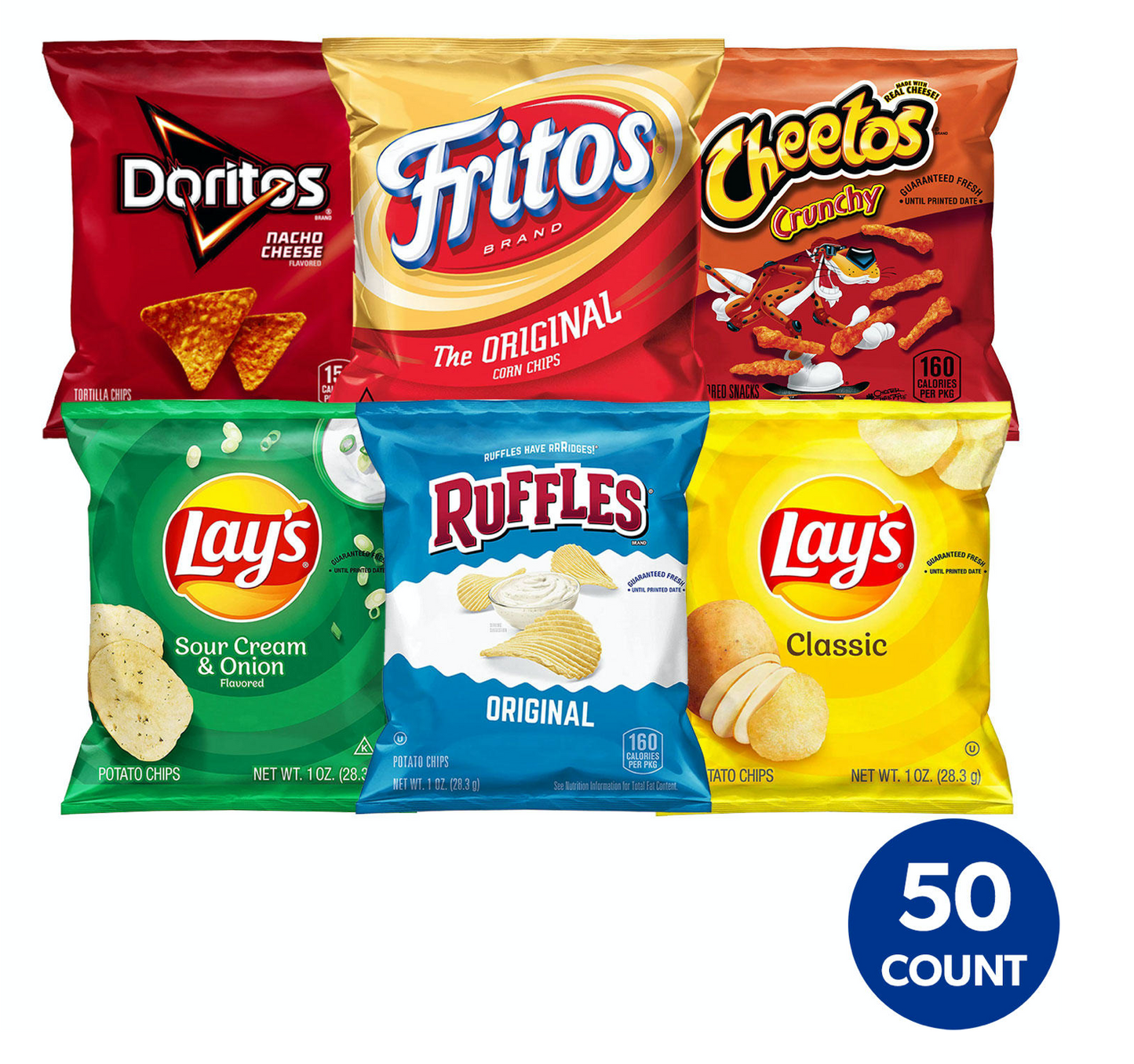 Frito-Lay Classic Chips Variety Pack - 50pk