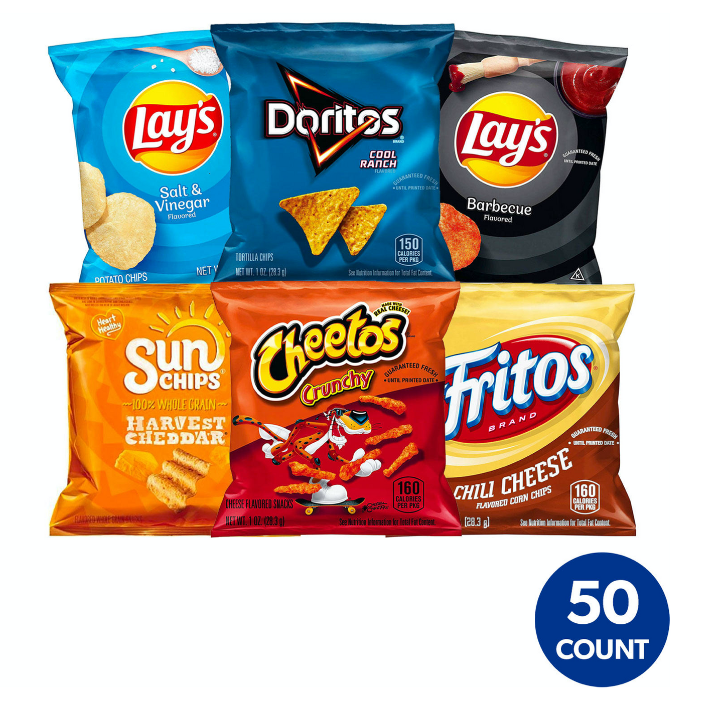 Frito-Lay Flavor Mix Chips Variety Pack - 50pk