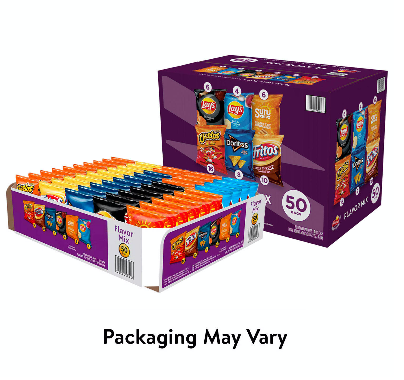 Frito-Lay Flavor Mix Chips Variety Pack - 50pk