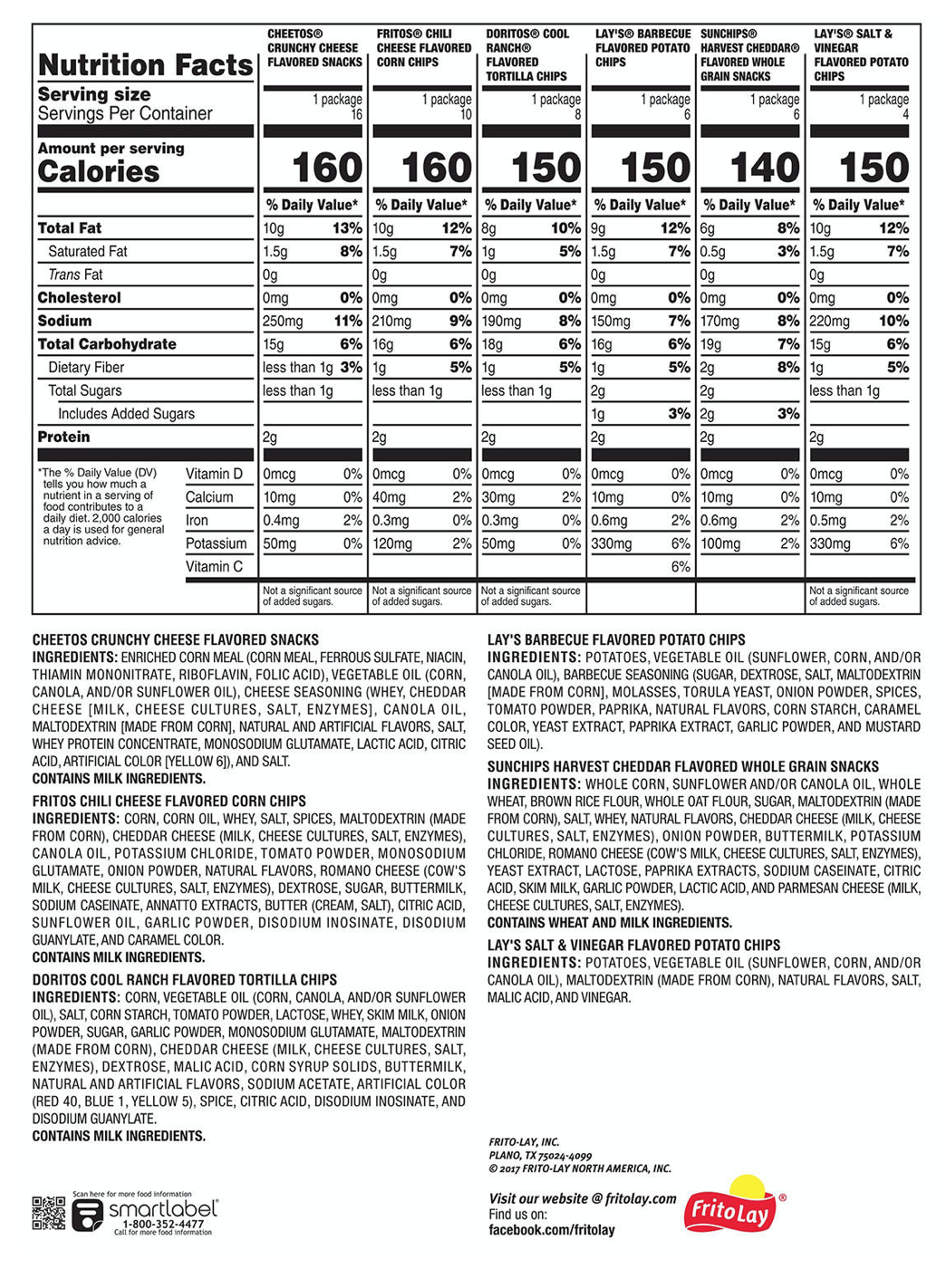 Frito-Lay Flavor Mix Chips Variety Pack - 50pk