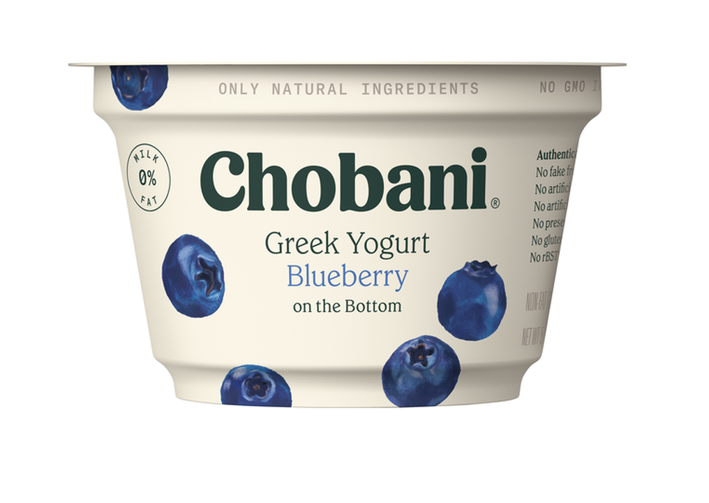 Chobani Blueberry Non-Fat Greek Yogurt - 12pk