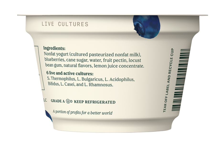 Chobani Blueberry Non-Fat Greek Yogurt - 12pk
