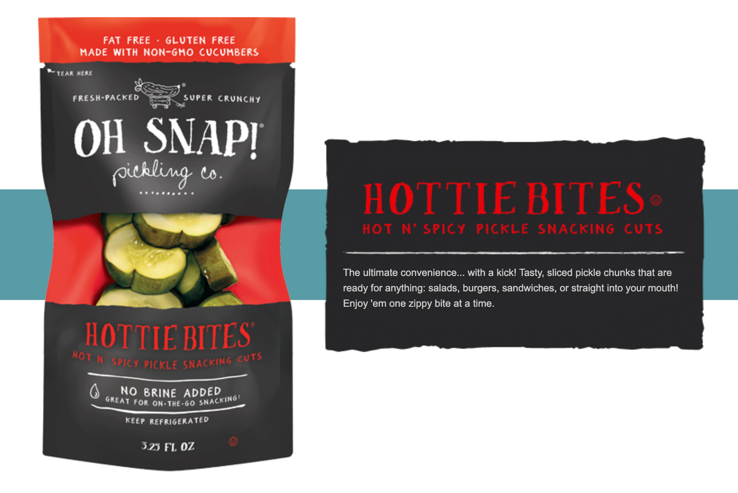 Oh Snap! Hottie Pickle Bites - 6pk