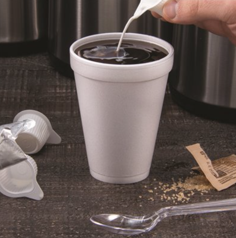 12 oz White Insulated Disposable StyroFoam Cup - 1000 Count