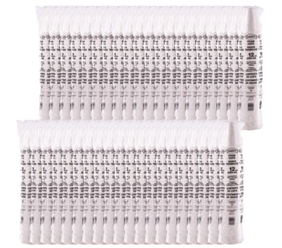 16 oz White Insulated Disposable StyroFoam Cup - 1000 Count