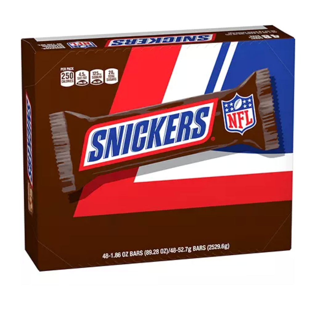 Snickers Full Size Bulk Chocolate Bars - 48pk