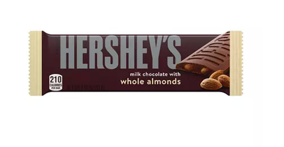 Hershey's Milk Chocolate Bars w/Almonds - 36pk