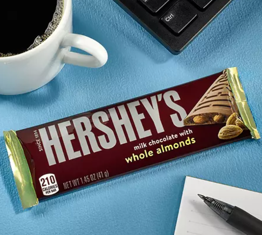 Hershey's Milk Chocolate Bars w/Almonds - 36pk