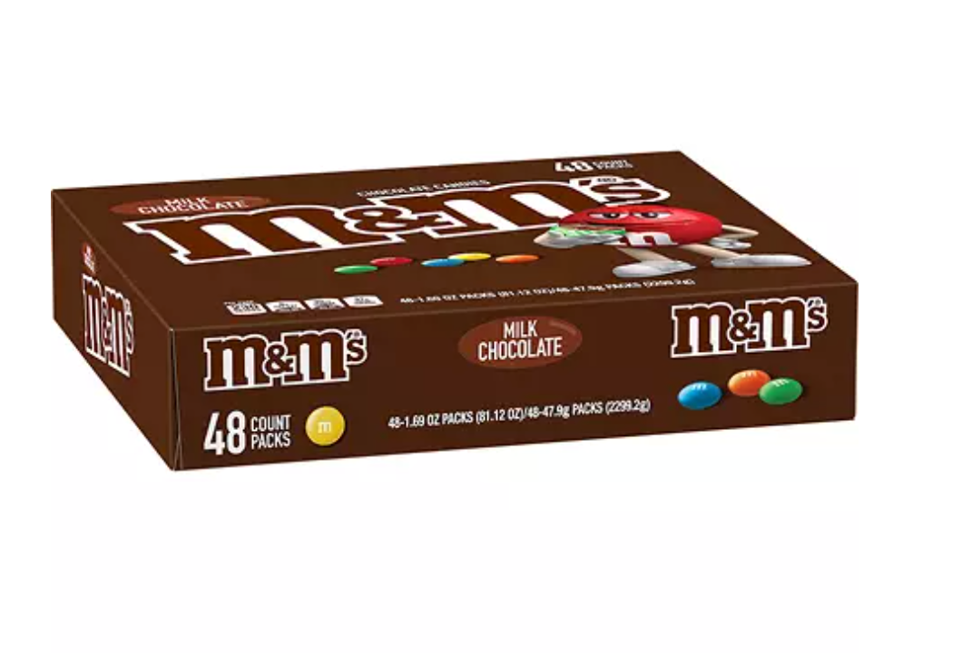M&M's Milk Chocolate Candies - 48pk