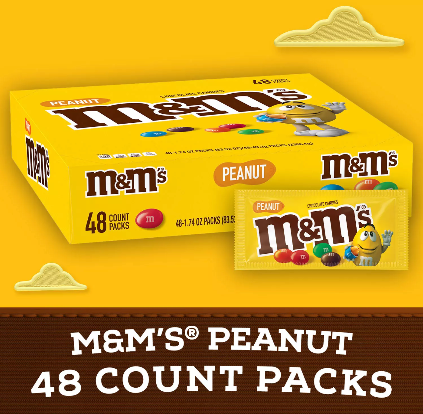 M&M's Peanut Candies - 48pk